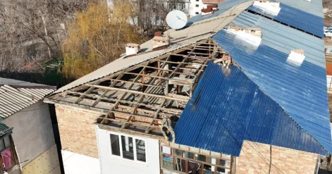 Режим ЧС из за сильного ветра объявлен в Конаеве