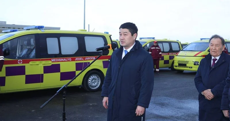 Служба скорой помощи Мангистауской области пополнилась 32 новыми автомобилями