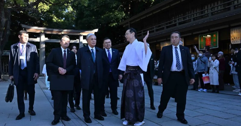 Тоқаев Токиодағы Мейджи Джингу ғибадатханасын аралап көрді