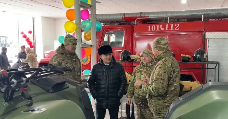 Ұлытаудың Атасу ауылында өрт сөндіру бекеті ашылды