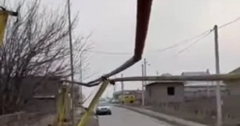 Сотни домов остались без газа в мороз из за водителя ГАЗели в Туркестанской области