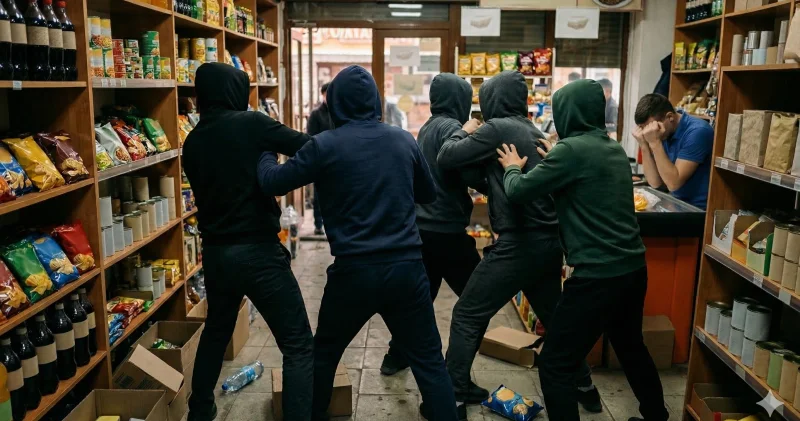 500 теңге үшін жанжал: Қазақстанның оңтүстігінде дүкенде ағайындыларды аяусыз соққыға жықты