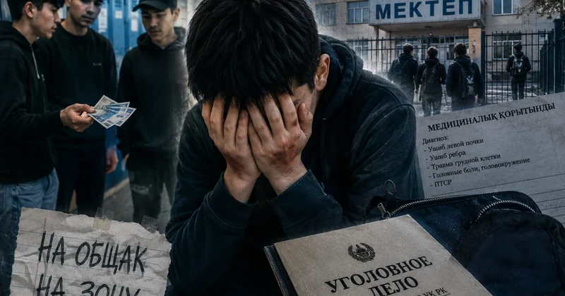 Грев для зоны или школьный рэкет? В Алматинской области расследуют избиение подростка