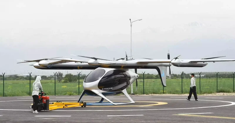 Орталық Азиядағы тұңғыш аэротакси Алатау қаласында сынақтан өтті