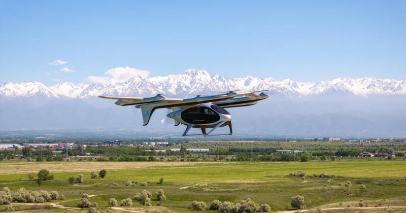 1 пилот и 5 пассажиров: аэротакси eVTOL впервые протестировали в Казахстане