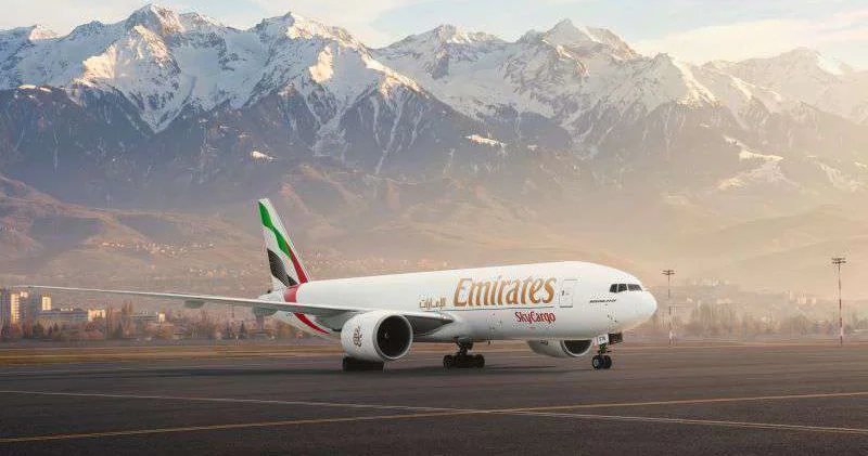 Первый грузовой рейс Emirates SkyCargo прибыл в Алматы