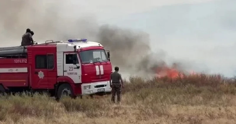 650 га горело в Шетском районе Карагандинской области