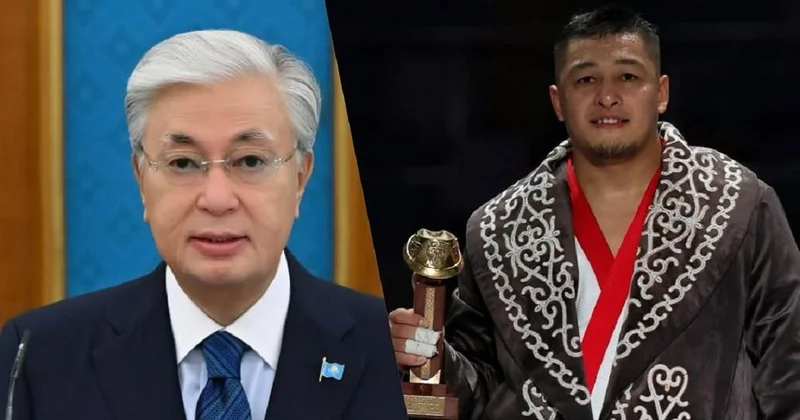 Токаев высказался о развитии қазақ күресі в Казахстане и обратился к Марату Байкамурову