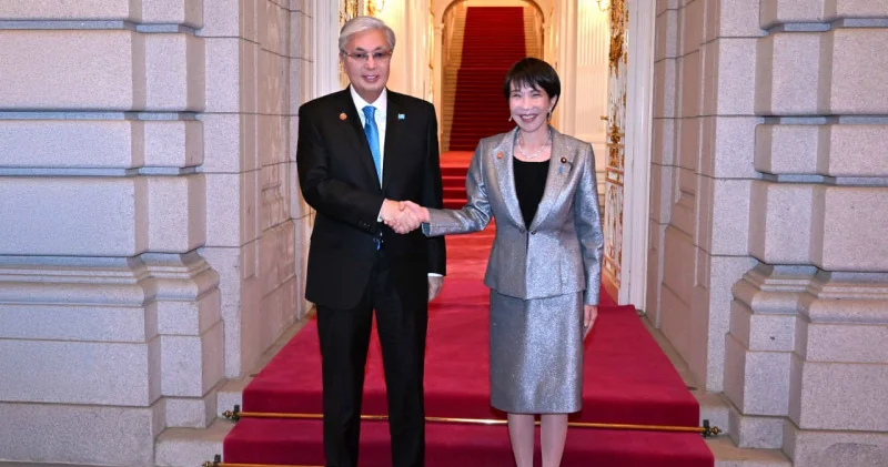 Тоқаев Токиодағы Акасака мемлекеттік сарайына барды