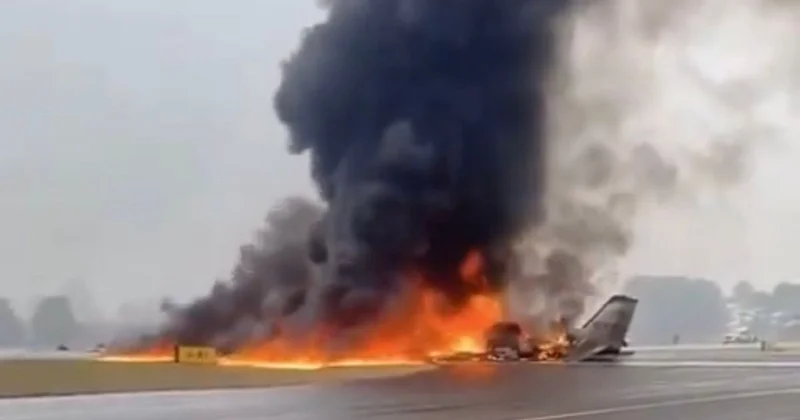 Частный бизнес джет разбился при посадке в США, есть погибшие