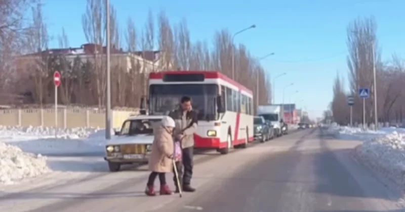 Поступок водителя на пешеходном переходе в Рудном вызвал отклик в Сети