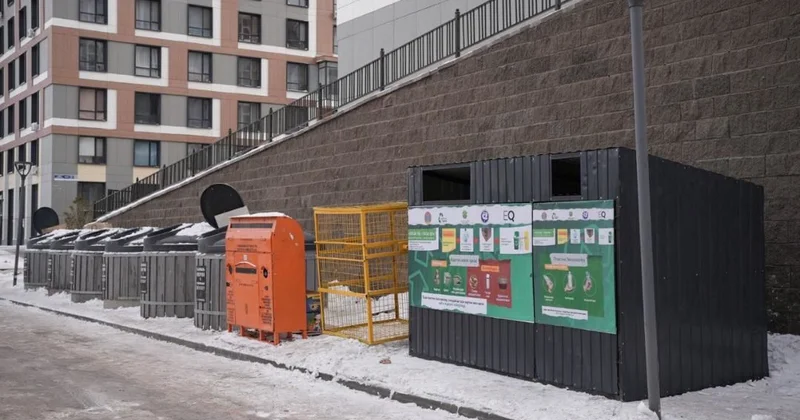 Таза үй Таза ел : в столичных дворах внедряют раздельный сбор отходов