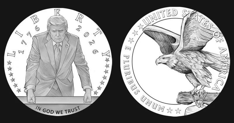 АҚШ та Трамп бейнеленген меретойлық алтын монета жасалып жатыр