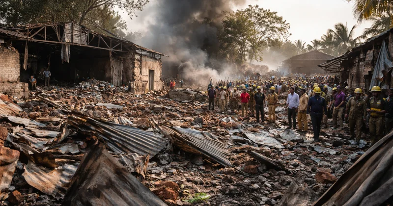 На фабрике фейерверков в Индии взрыв убил 23 человека