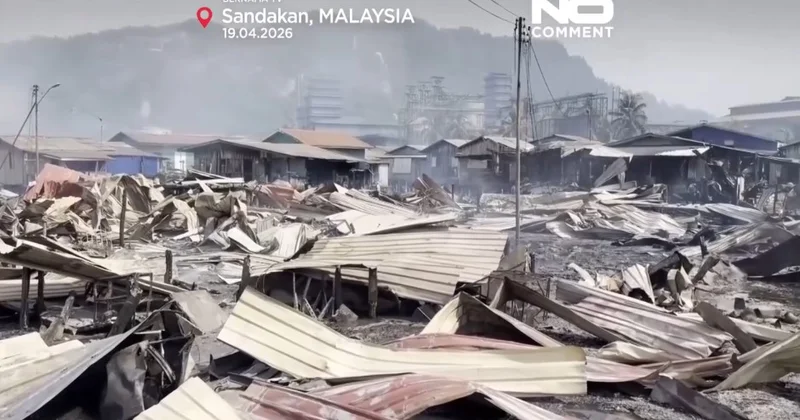 ​Малайзиядағы ірі өрт мыңдаған адамды баспанасыз қалдырды