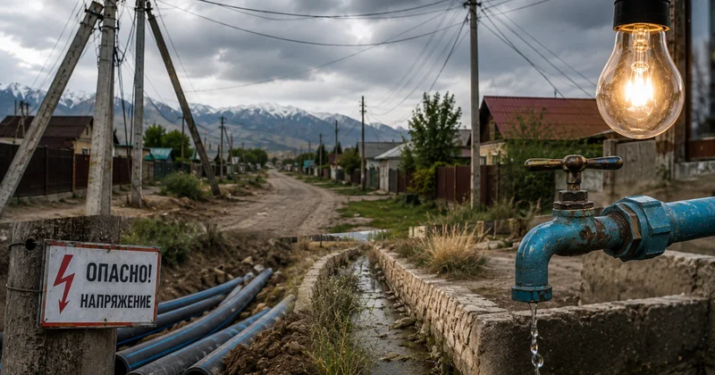 Старые столбы, скачки напряжения и водопровод без воды: что происходит в Байбулаке Алматинской области