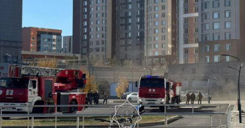 Более 200 человек вышли на улицу из за пожара в Астане
