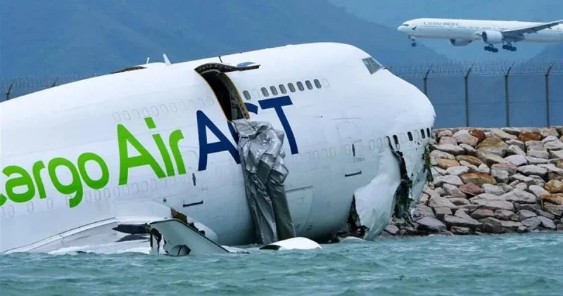 Гонконгта жүк таситын Boeing ұшақ жолағынан шығып, теңізге құлады: қаза тапқандар бар