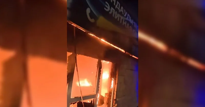 Пекарь пострадал во время пожара в пекарне в Талдыкоргане (видео)