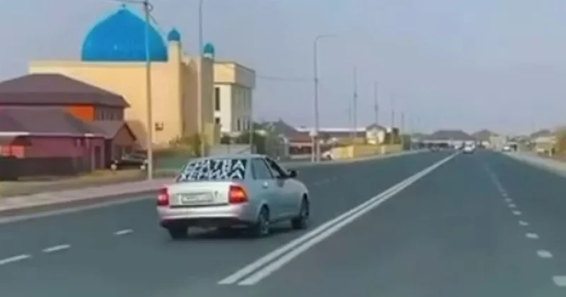 Қарсы бағытқа шығып, апаттық жағдай туғызған: Атырауда той кортежі тоқтатылды