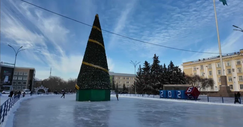 Жаңа жыл қарсаңында Петропавл қаласы ертегі кейпіне енді