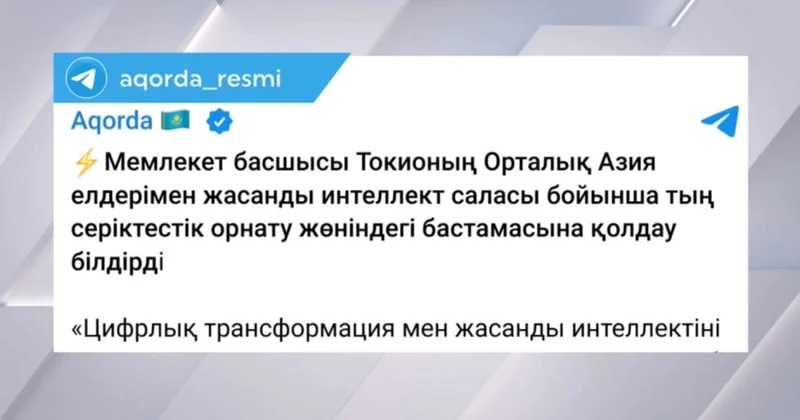 Қазақстан Жапония: цифрлық трансформация мен ЖИ саласындағы серіктестік
