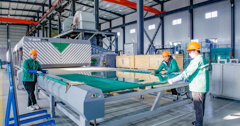 Заманауи әйнек өндіретін зауыт