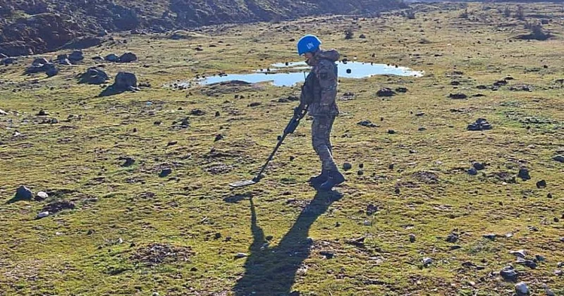 Казахстанские саперы на Голанских высотах уничтожили более 1 200 взрывоопасных предметов