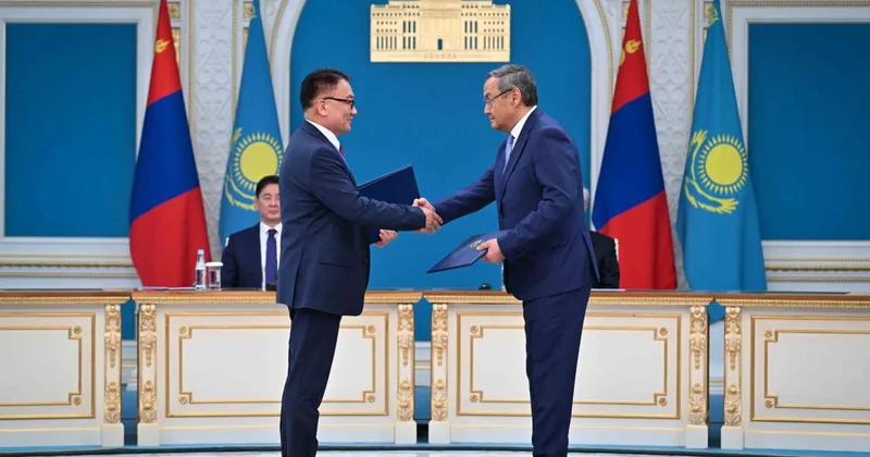 Ряд двусторонних документов подписали Казахстан и Монголия