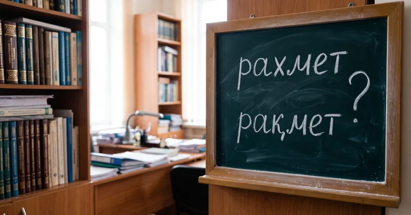 Рахмет әлде рақмет : қазақстандықтар бұл сөзді неге әртүрлі жазады
