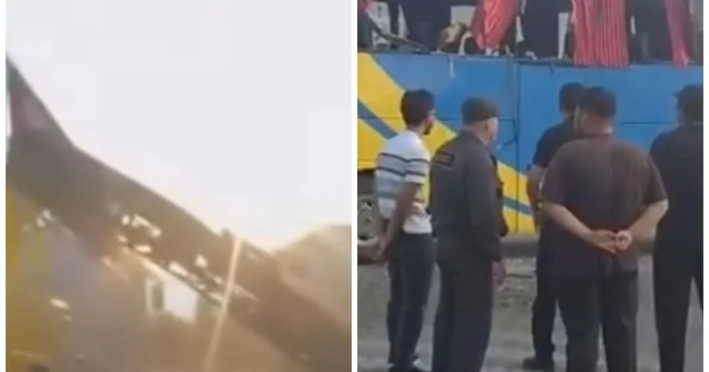 Автобус столкнулся со спецтехникой в Кульсары, есть пострадавшие