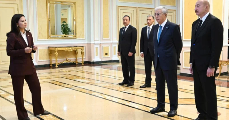 Қ. Тоқаев пен Ильхам Әлиевке Орта дәлізді дамыту жобасы таныстырылды