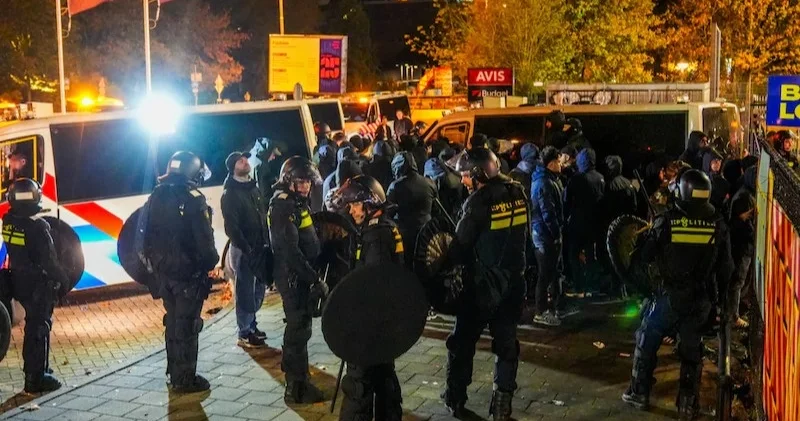 Нидерланд полициясы Чемпиондар лигасы матчы алдында 180 ге жуық жанкүйерді ұстады
