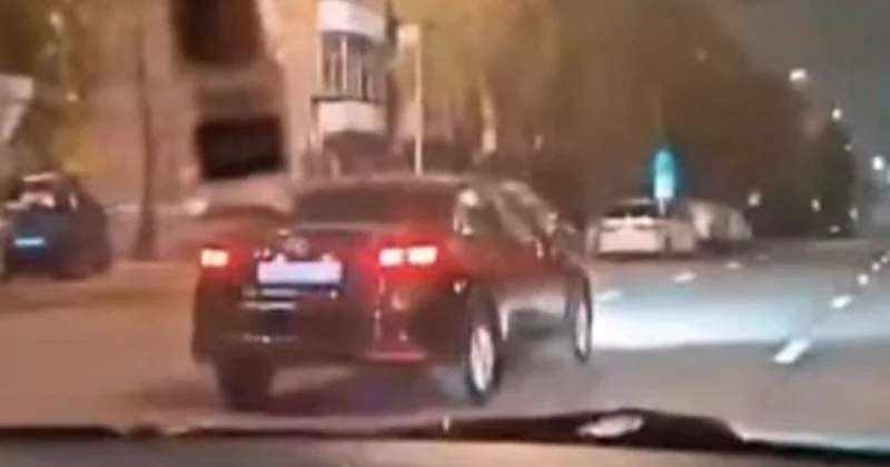 Водитель Hyundai разъезжал по улицам Астаны пьяным и лишился прав на вождение (видео)