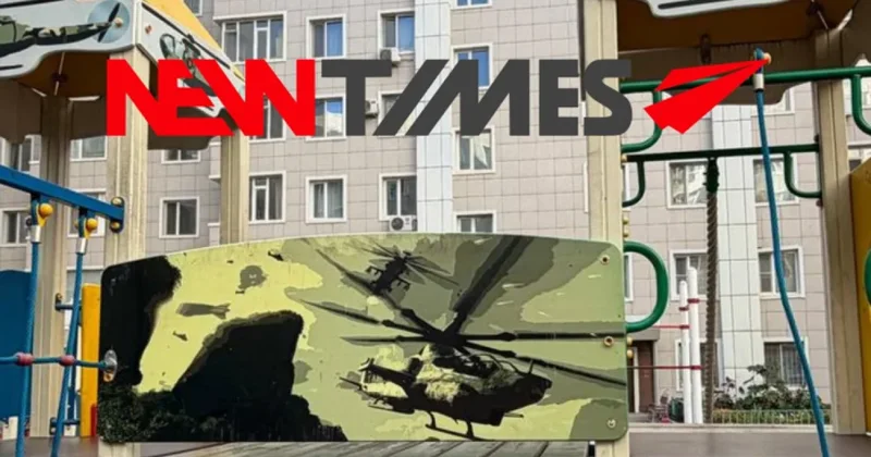Военные самолёты с триколором на детской площадке в Астане возмутили горожан