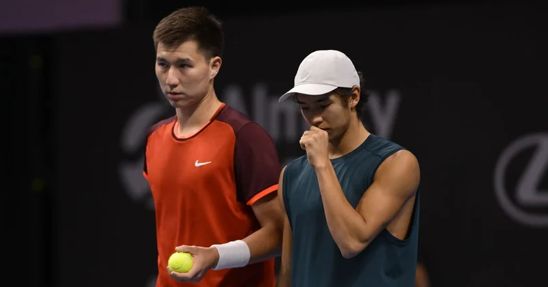 Амир Омарханов и Бейбит Жукаев завершили парное выступление на Almaty Open