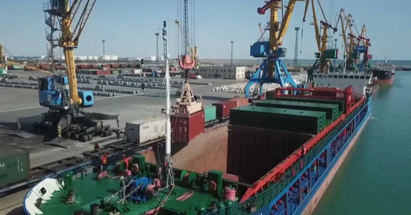 Транскаспий дәлізімен жүк тасымалы ұлғаяды