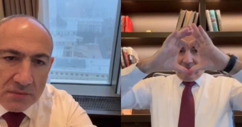 Астанаға келген Пашинян қазақстандық хитті қосып, “жүрек“ көрсетті