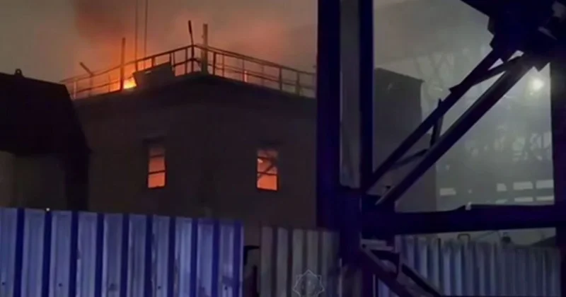 Пожар произошел на свинцовом заводе в Усть Каменогорске (видео)