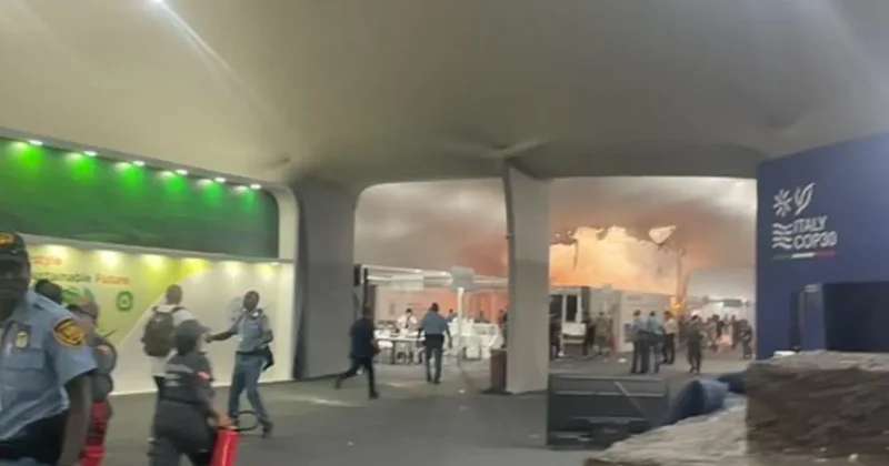 Пожар произошёл на климатическом саммите ООН в Бразилии: 21 человек обратился за помощью к медикам