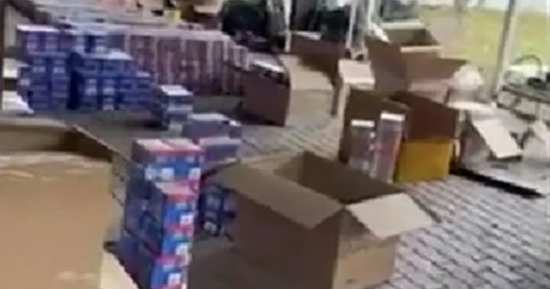 Тысячи пачек контрабандных сигарет нашли в Алматы (видео)