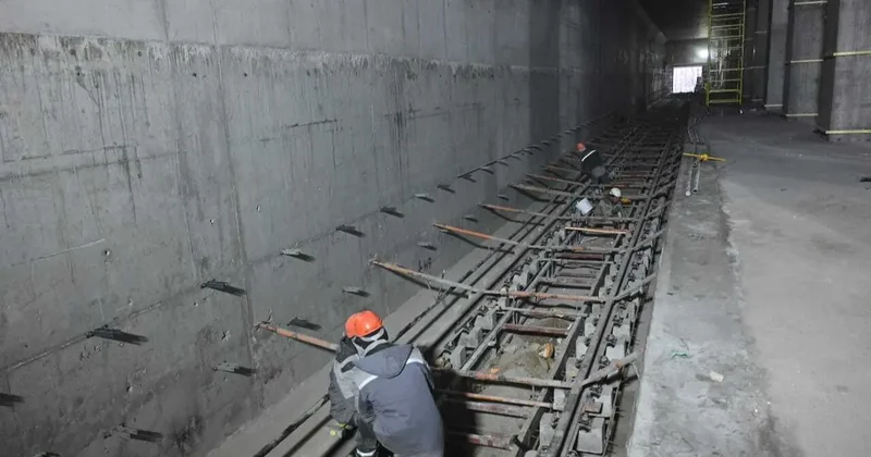 Бесшумные рельсы и аудиооповещение в тоннелях: как выглядит строящаяся станция метро "Калкаман" в Алматы