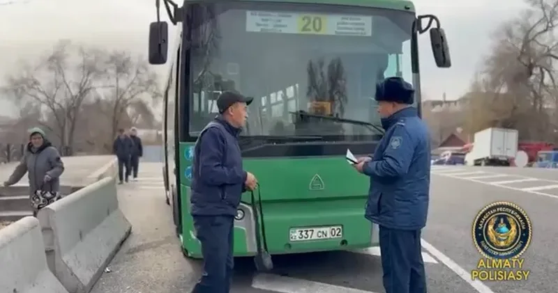 Алматыда жолаушылар тасымалына қатысты жаппай тексеріс басталды
