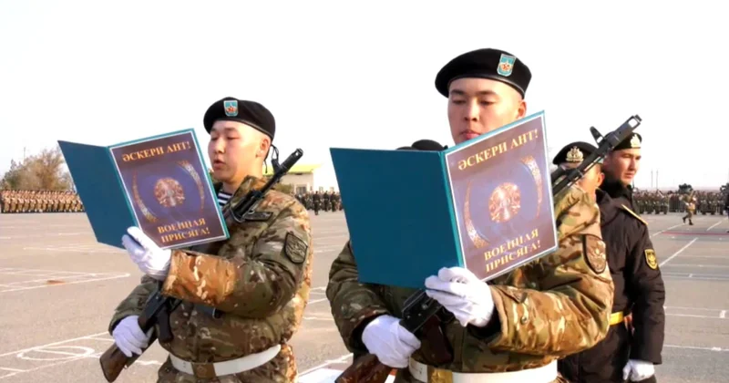 Маңғыстау облысында әскери бөлімдер жас сарбаздармен толықты