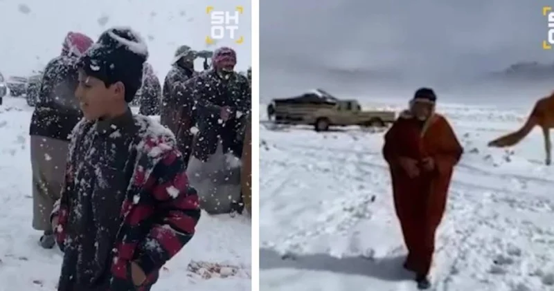 Сауд Арабиясына қар жауды