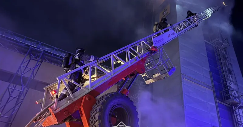 Пожар в зерносушильном комплексе тушили в Петропавловске