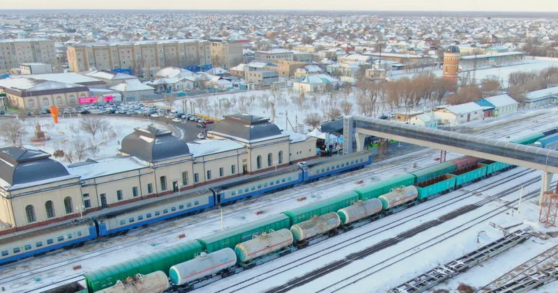 Қазалыда теміржол үстінен өтетін аспалы көпір ашылды