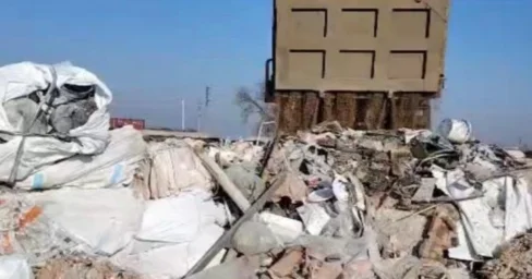 Строительная компания организовала стихийную свалку вблизи Алатау