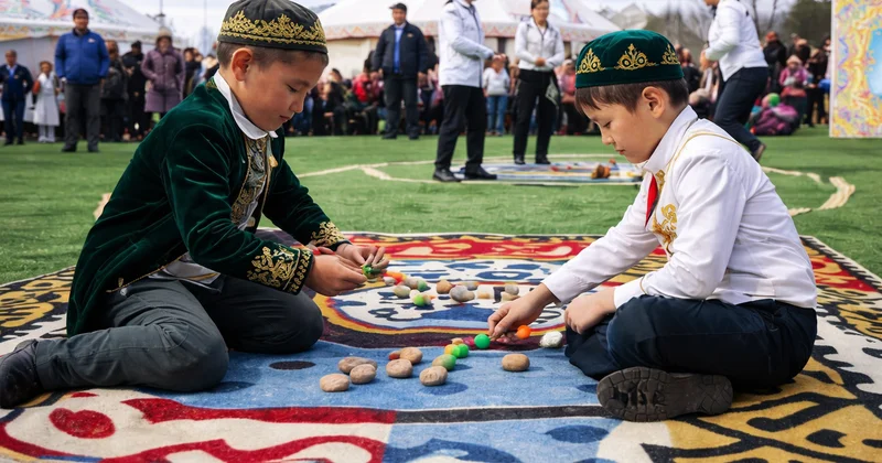 В Казахстане прошёл масштабный конкурс национальных игр среди детей