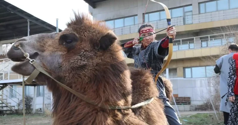 Алматыда түйе үстінде рекорд орнатылды